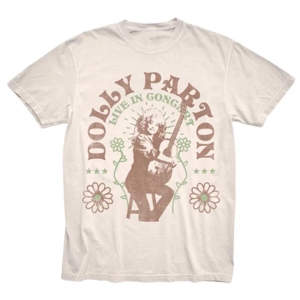 Brand New Dolly Parton Live In Concert Floral Graphic Tshirt SmXl